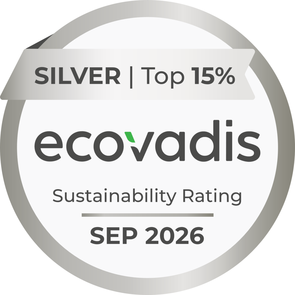 Silver from EcoVadis: Pioneering Work in Environmental Protection EcoVadis Sustainability Rating: Silver award